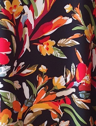 Black with flowersdetail