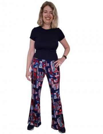 Flared broek 2model voor