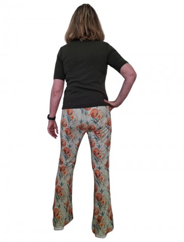 Flared broekgreen orangeachter